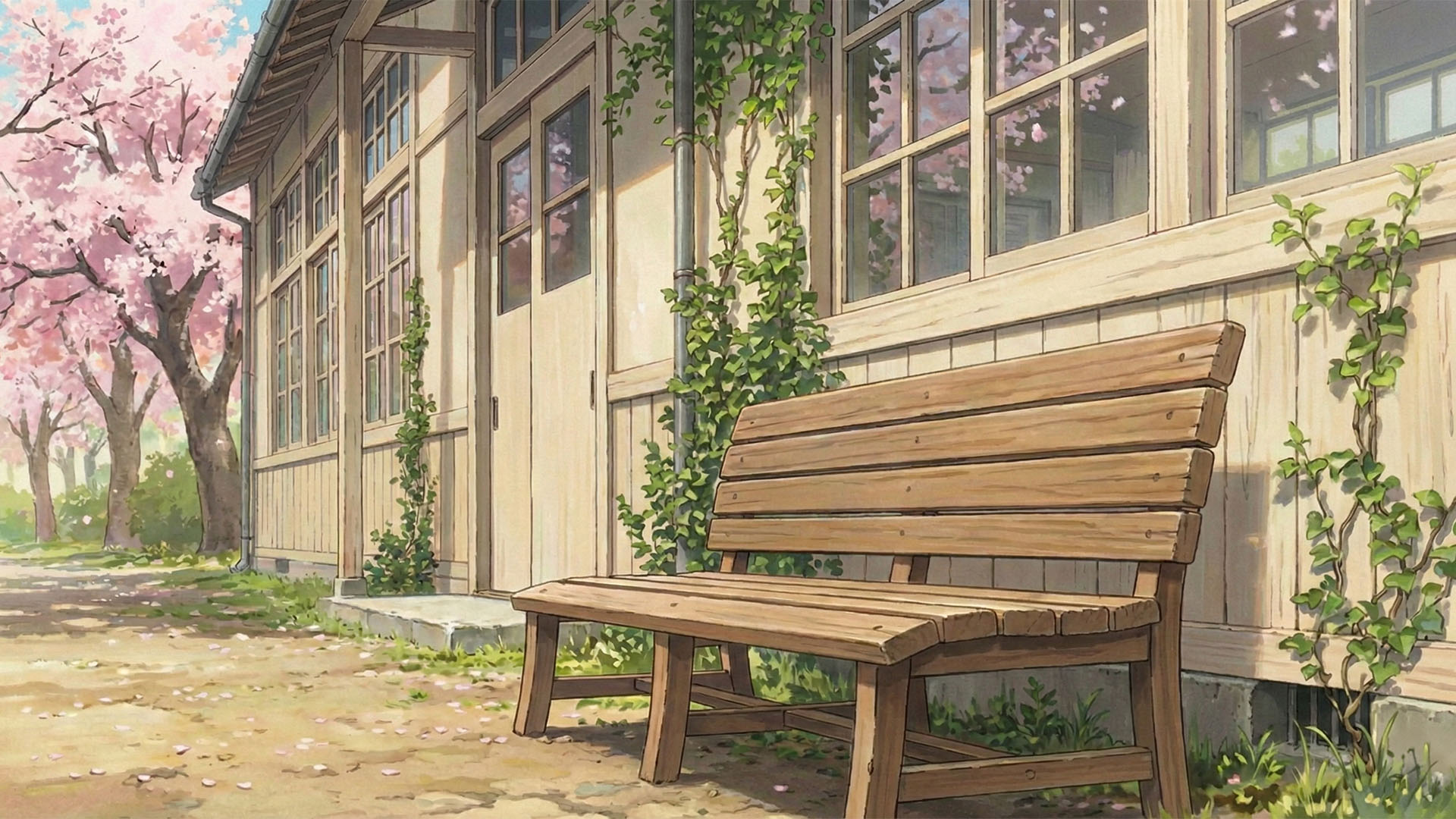 พวกเรานั่งลงเคียงข้างกัน ข้าวปั้น (โอนิกิริ) ที่เธอทำมาอร่อยมากจนฉันกินเรียบไม่เหลือเลย